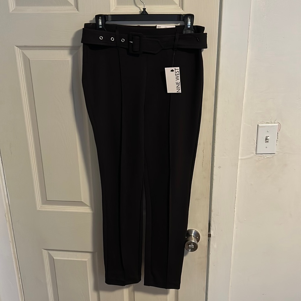 Nine West black stretch suit pants